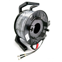 Portable deployable plastic tactical armored cable reels